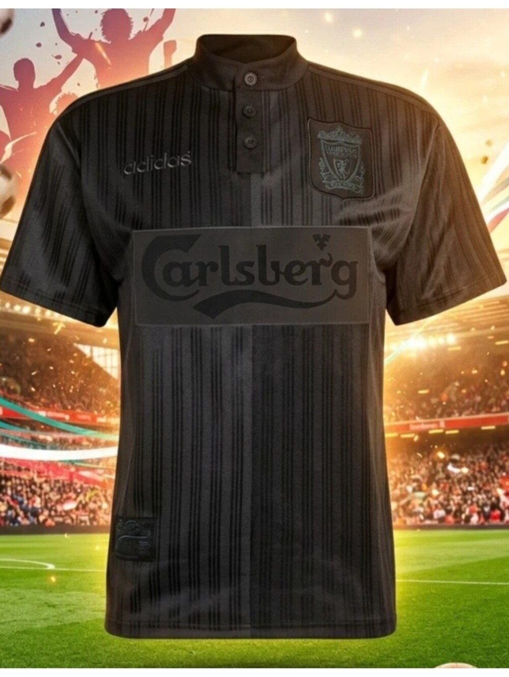 $160 Adidas Liverpool FC 1995 Blackout Special Edition Jersey